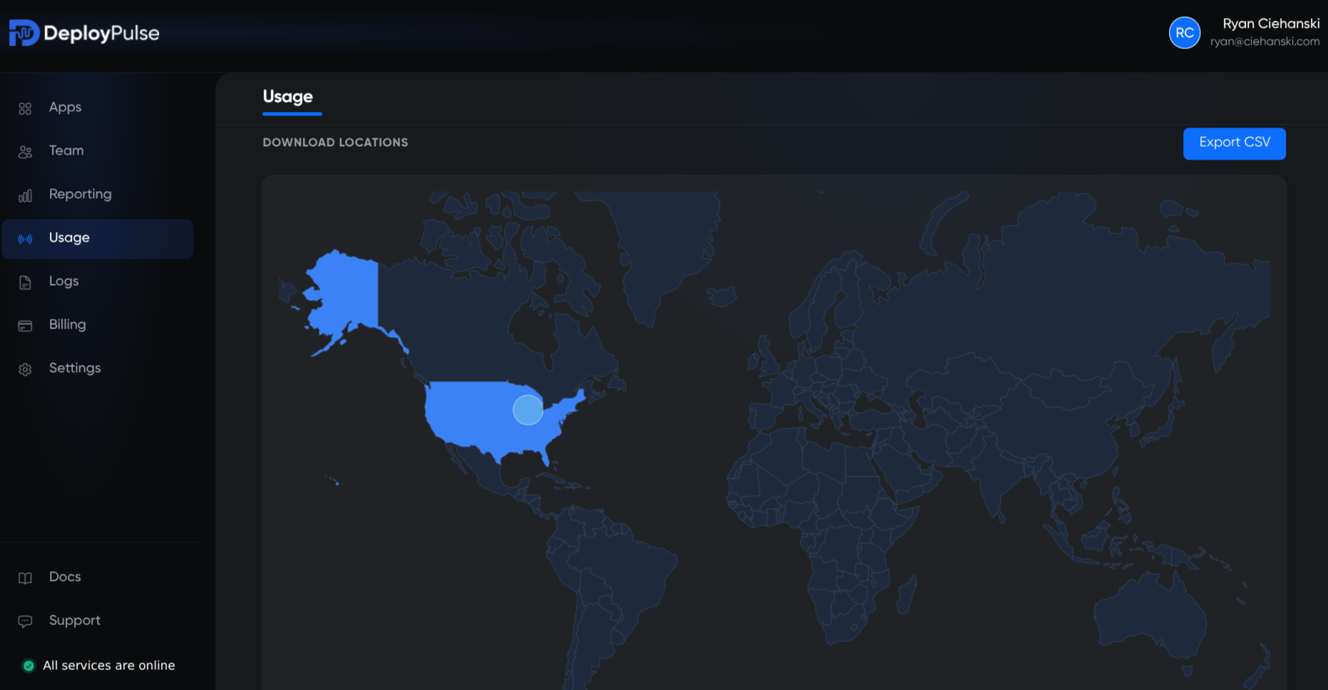DeployPulse geo analytics